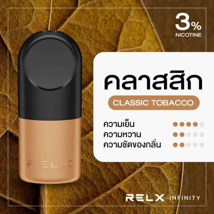 RELX Infinity Pod Pro Classic Tobacco